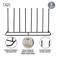 Outdoor Welly Boot Rack for Organized Storage