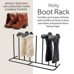 Outdoor Welly Boot Rack for Organized Storage