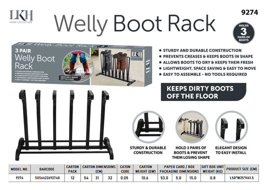 Boot Rack (fits 3 pairs)