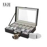 12 Slot watch case with lock & 2 keys