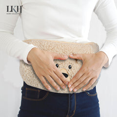 1 Litre Hot Water Bottle with Sherpa Cover