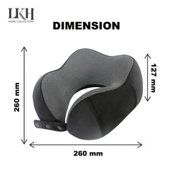 Memory Foam Travel Pillow Set with Eye Mask and Earplugs