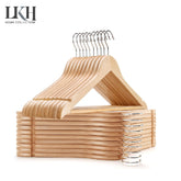 Premium 50-Pack hardwood Cloth Hangers Set