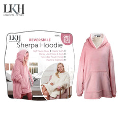 Warm Reversible Sherpa Hoodie for Men and Women
