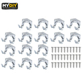 15 Piece V-Shape Tool Hooks with 30 Screws