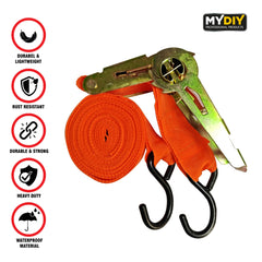 Multi-Use Ratchet Strap for Secure Tie-Downs