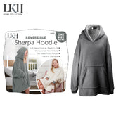 Warm Reversible Sherpa Hoodie for Men and Women