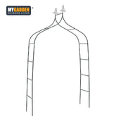 Garden Arch With Ground Stakes - Black