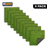 9 Pack of Premium Artificial Grass Mats