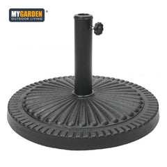 14KG Athens Parasol Base with Cast Iron Effect