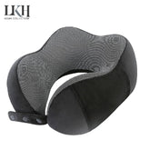 Memory Foam Travel Pillow Set with Eye Mask and Earplugs