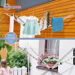 26m Foldable Wall Mounted Drying Airer