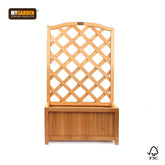 Wooden Lattice Planter for Climbing Plants