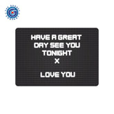 LED Message Table with Luminous Writing Surface