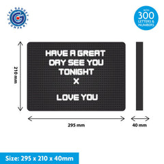 LED Message Table with Luminous Writing Surface