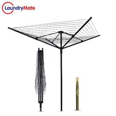 40m 4 Arm Rotary Airer Inc Metal Spike