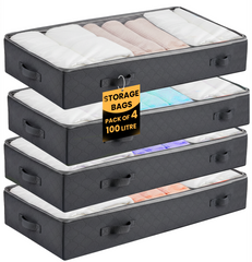4PK Dust Cover Bags 100L