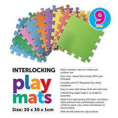 9PK Interlocking Play Mats