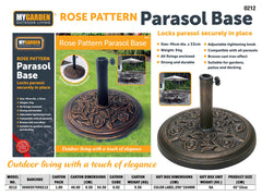 Rose Pattern Parasol Base (New Design)
