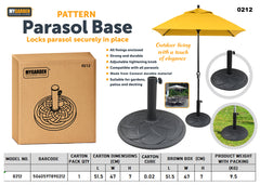 Round Pattern Parasol Base