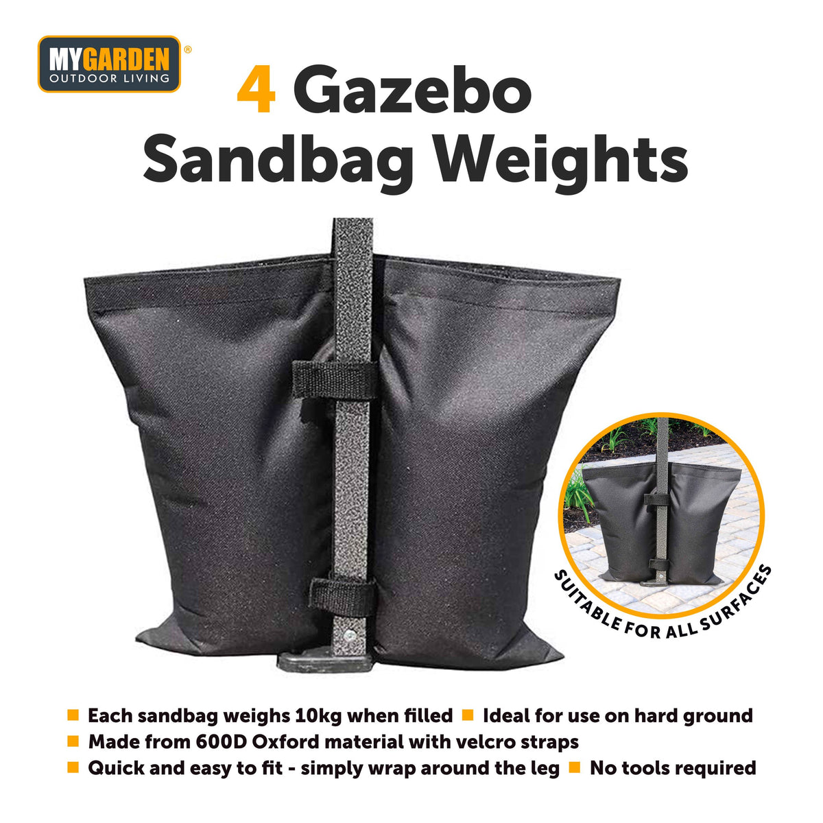 4PK Gazebo Sandbag Weights