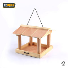 Hanging Wooden Bird Table