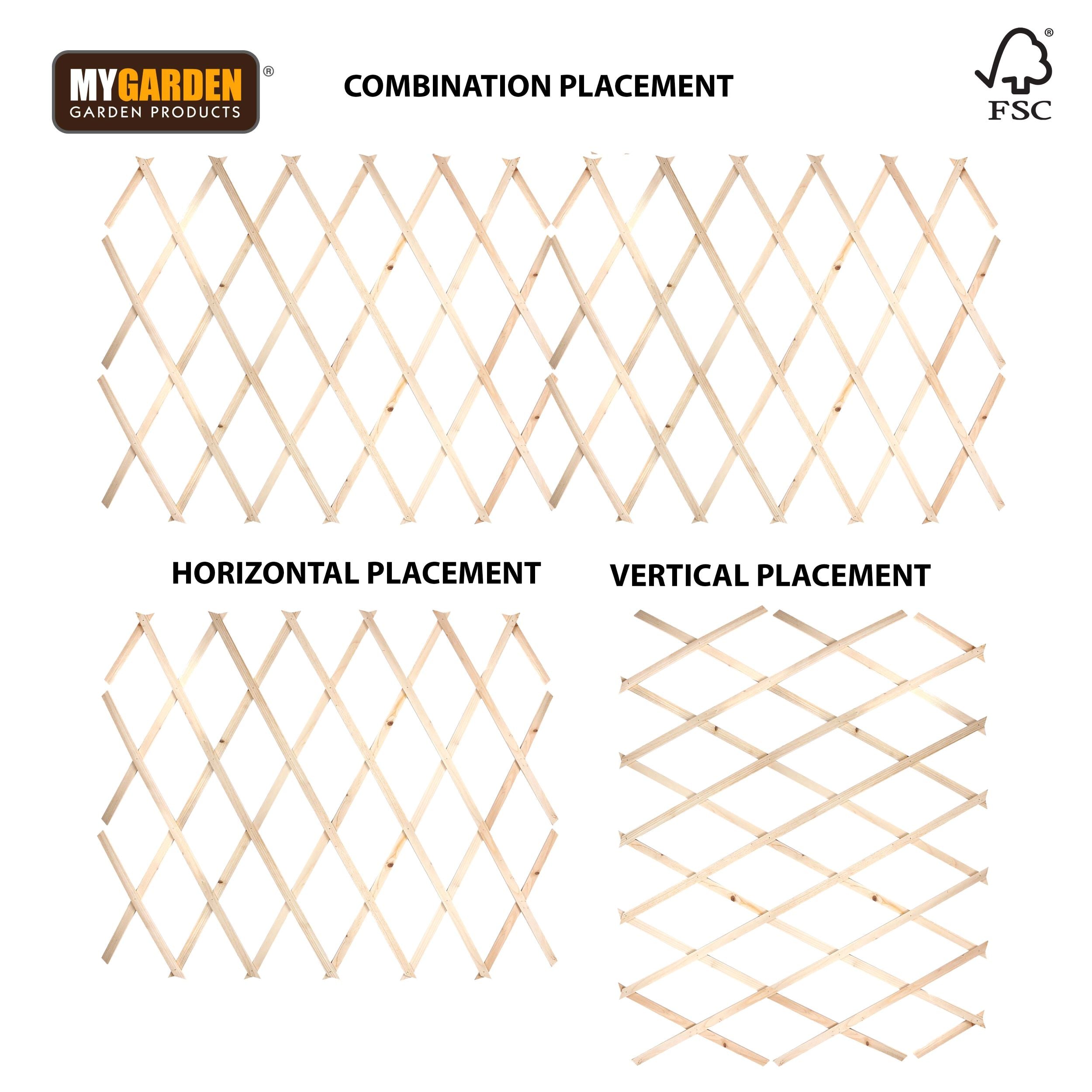 180*120cm Expanding Wooden Trellis