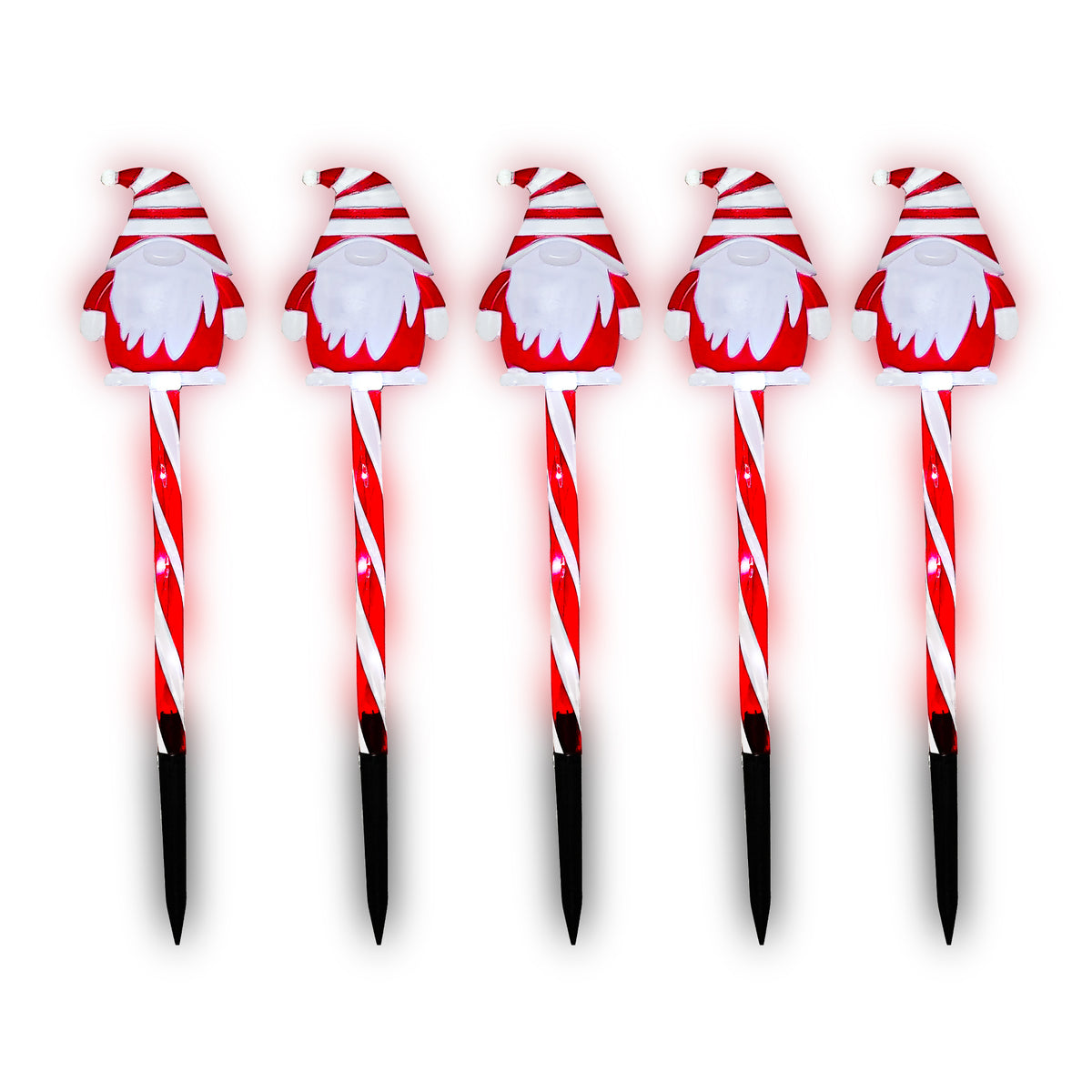 Christmas-5pc LED Santa Stake Light (6)