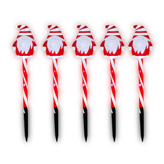 Christmas-5pc LED Santa Stake Light (6)