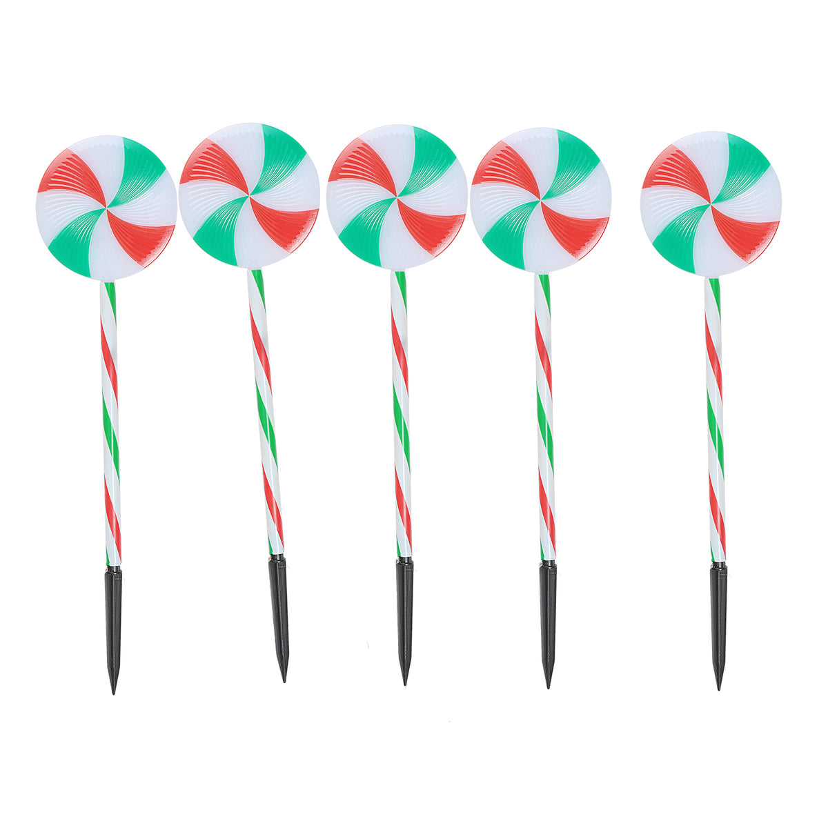 Christmas-5pc LED Candy Stake Light