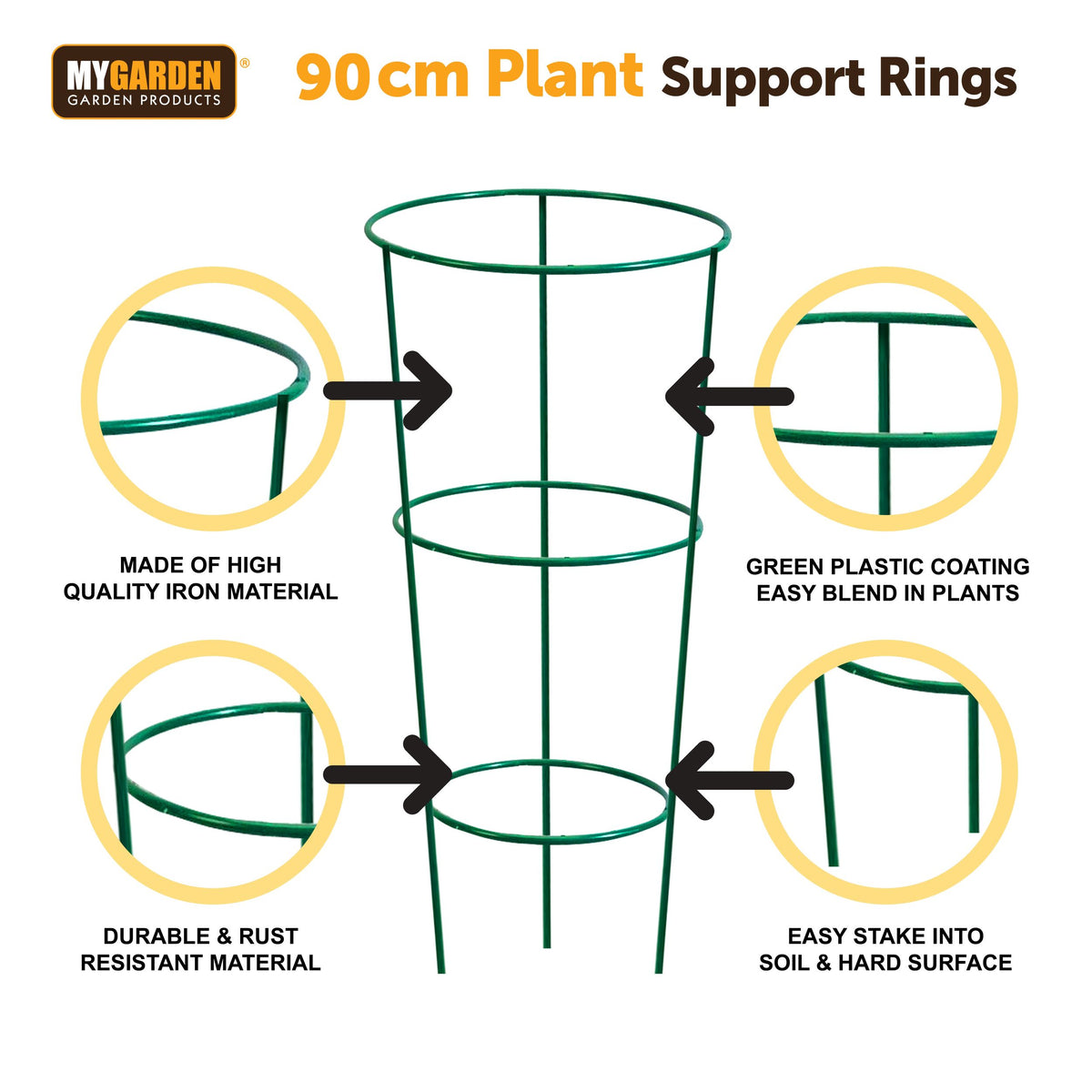 90cm Plant Support Rings