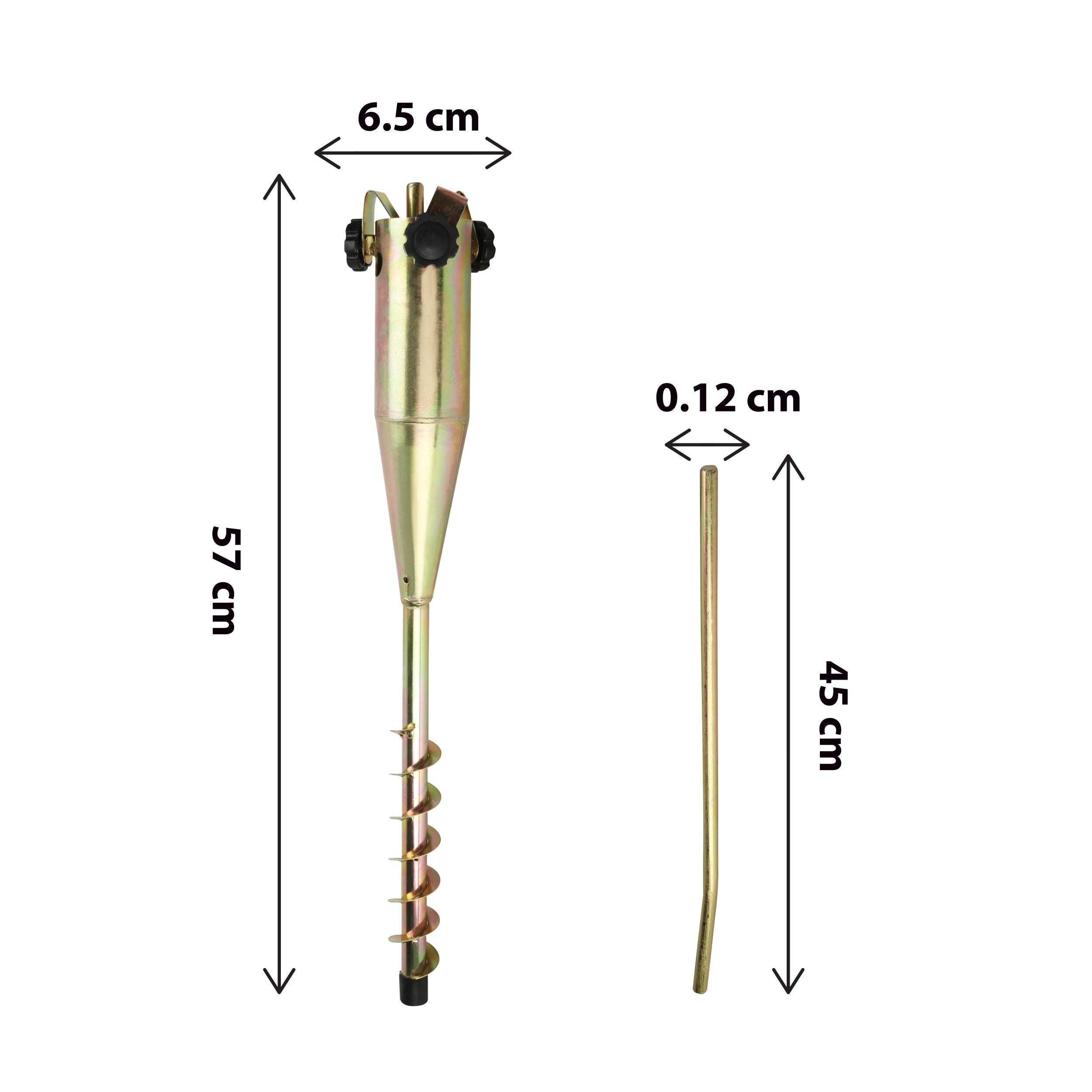 Rotary Airer with Ground Spike Base