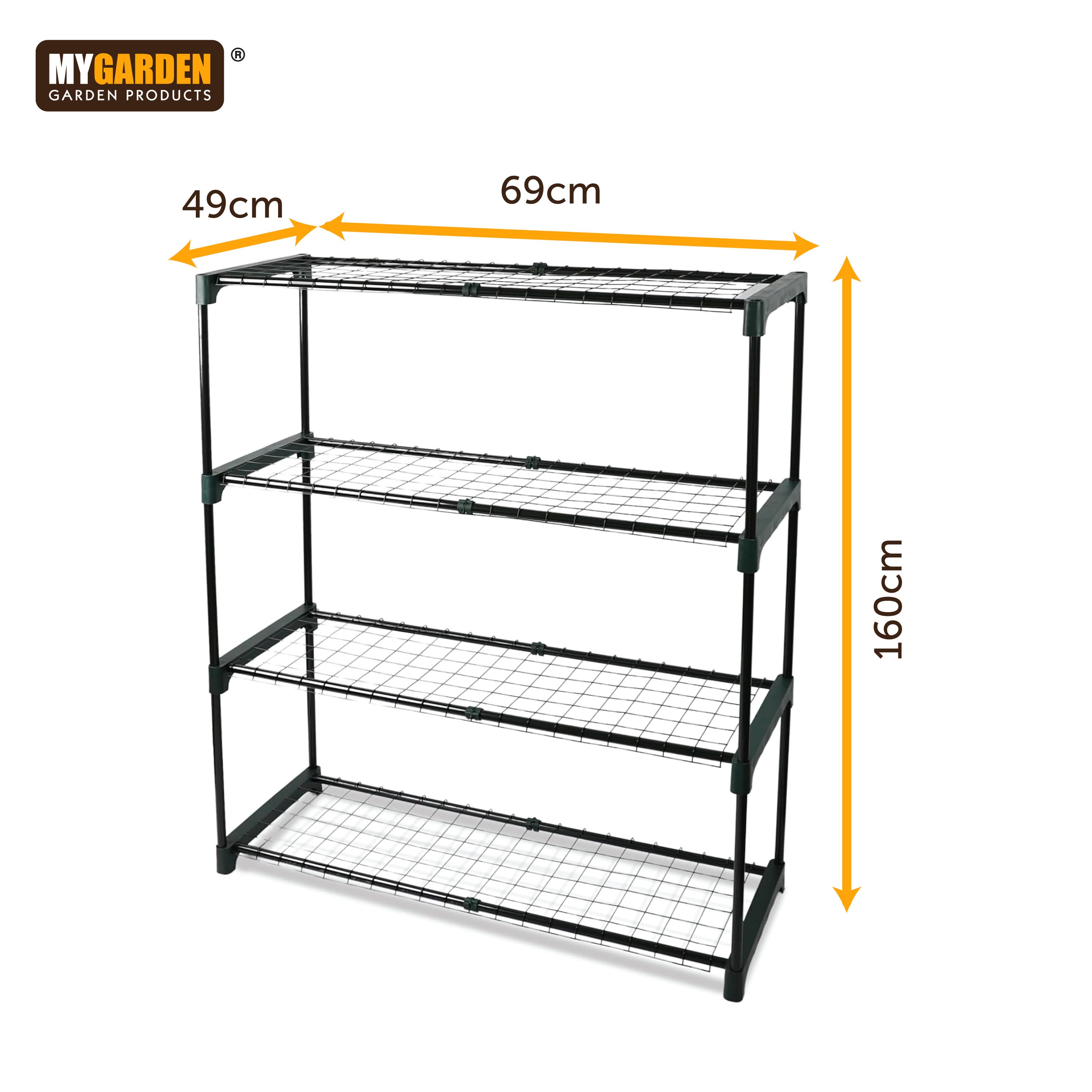 4 Tier Greenhouse with Shelving