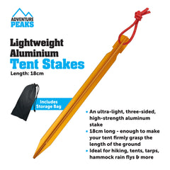 5PK Lightweight Aluminium Tent Stakes