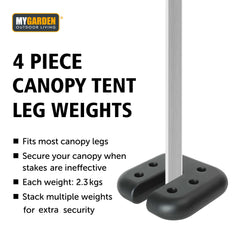 4 Piece Canopy Tent Leg Weights