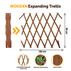 Expanding Wooden Trellis