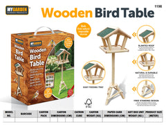 Wooden Bird Table Natural