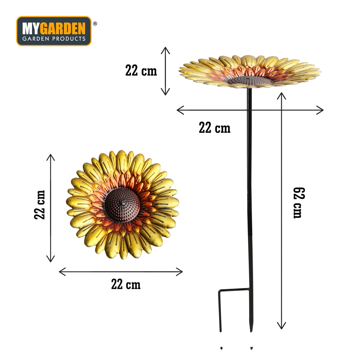 Cast Iron Sunflower Bird Feeder