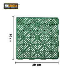 10PK Plastic Deck Tiles For Quick Installation
