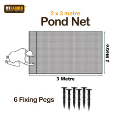 2.3m Pond Protection Net with 6 Pegs