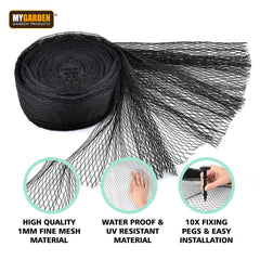 2.3m Pond Protection Net with 6 Pegs