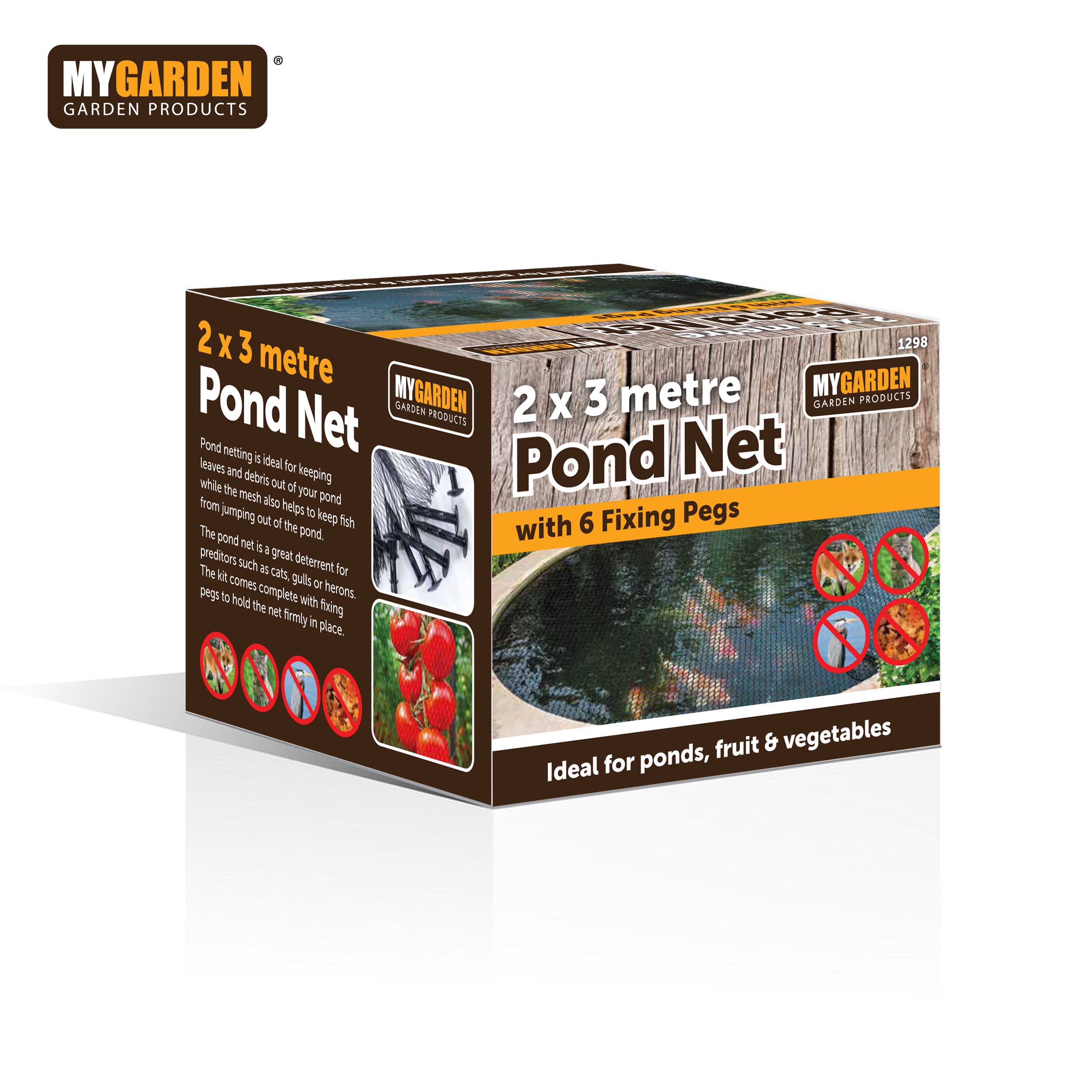 2.3m Pond Protection Net with 6 Pegs