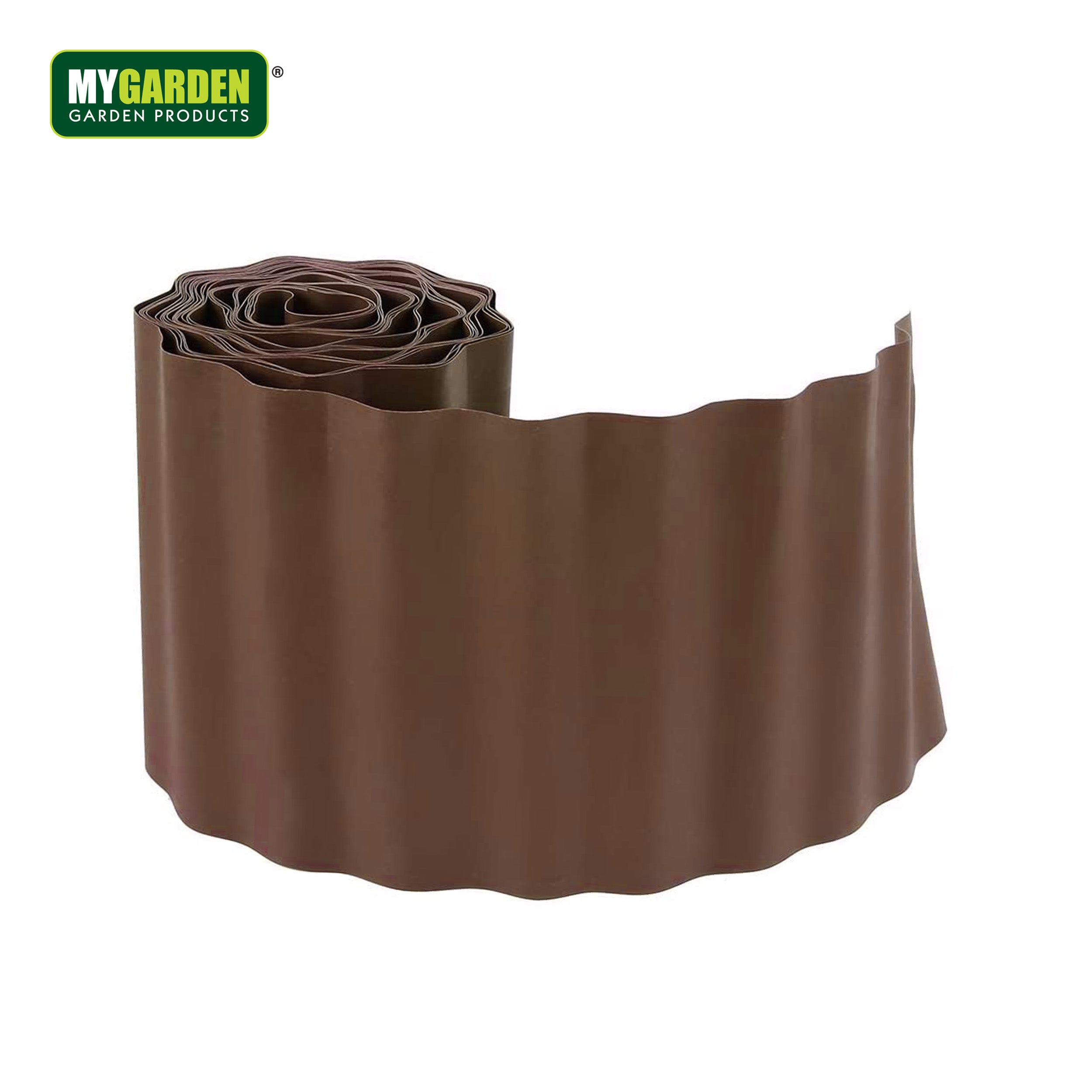 Lawn Edging 1 roll 9m Height 15cm Brown