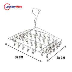 Stainless Steel 40-Peg Clothes Airer