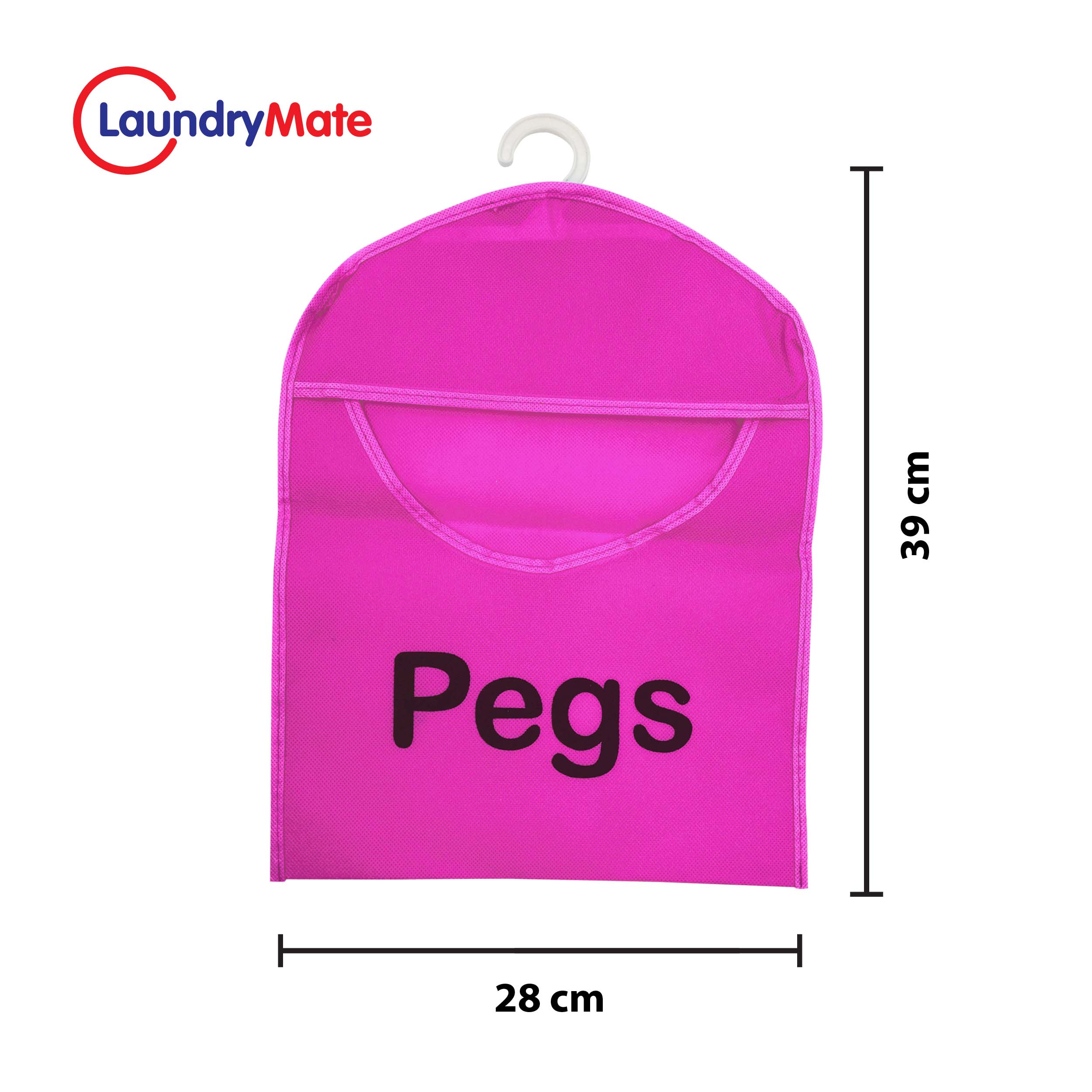 Hanging Peg Bag Red