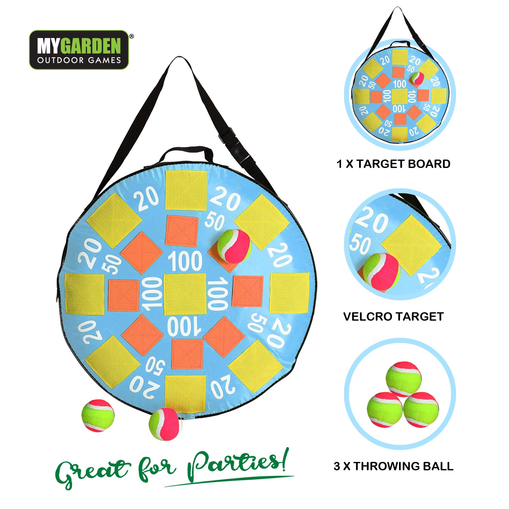 Inflatable Dart Board including x3 Throwing Balls