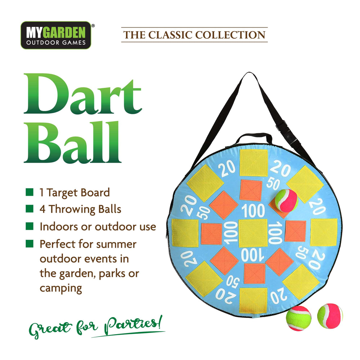 Inflatable Dart Board including x3 Throwing Balls