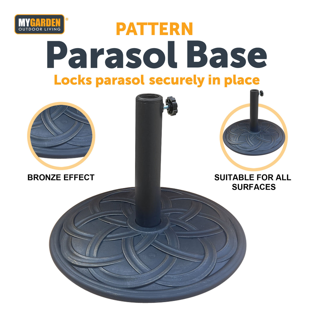 9kg Pattern Parasol Base