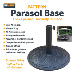 9kg Pattern Parasol Base