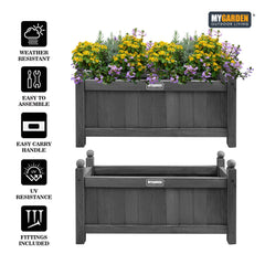 Wooden Planter with PE Liner - Medium